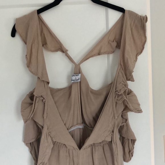Runaway Tan Flowy Jumpsuit - Picture 2 of 2